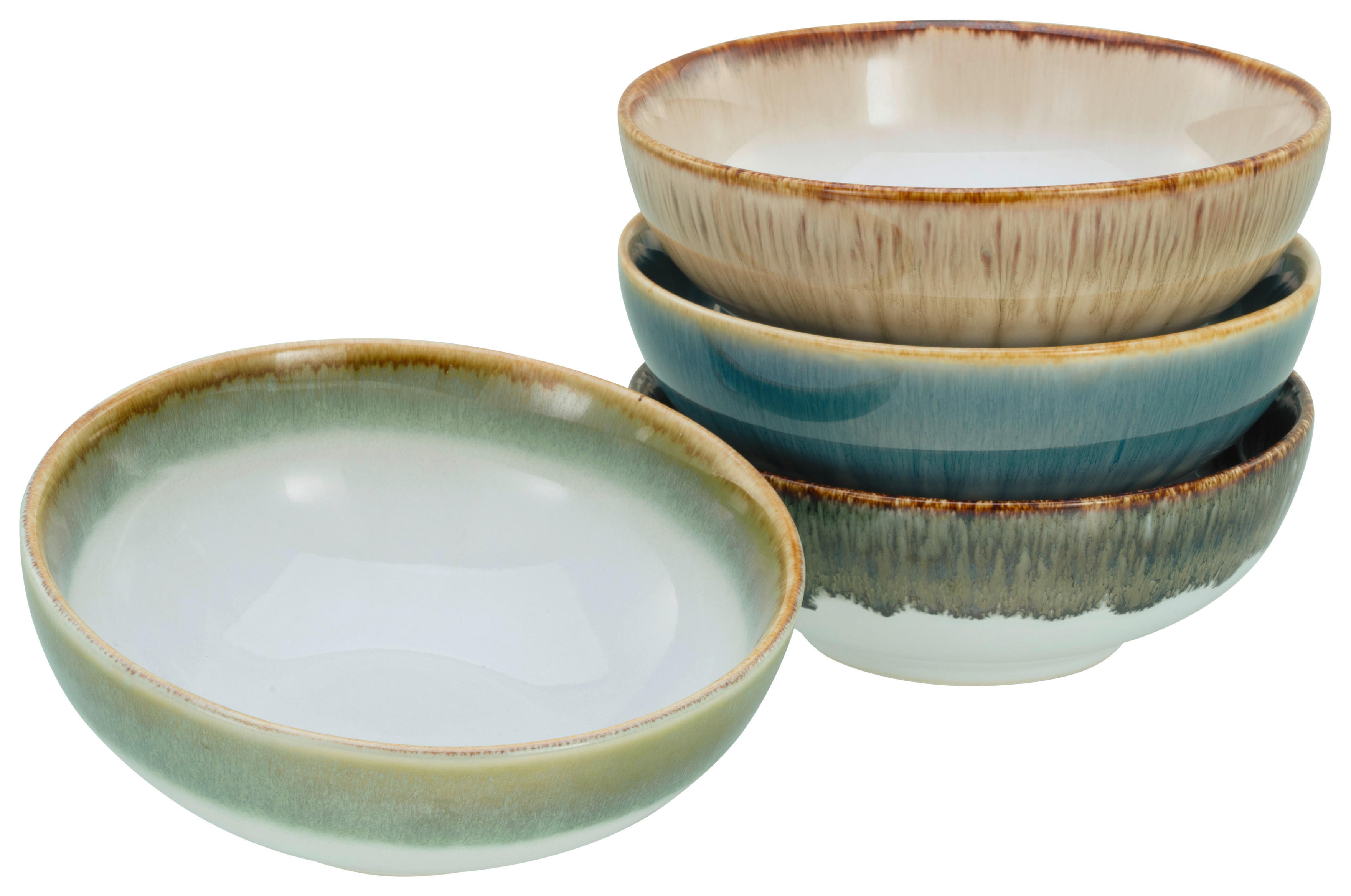 CreaTable Müslischalenset Cascade Bowls Mix Smoothie bunt Steinzeug Cascade Bowls Mix Smoothie - bunt - CreaTable