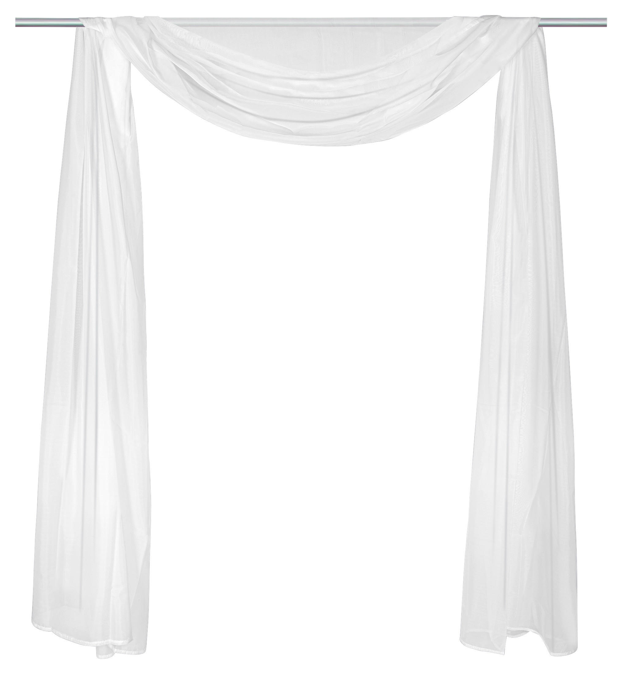 Schlaufenvorhang Nouveau weiß B/L: ca. 145x500 cm Nouveau - weiß (145,00/500,00cm) - POCOline