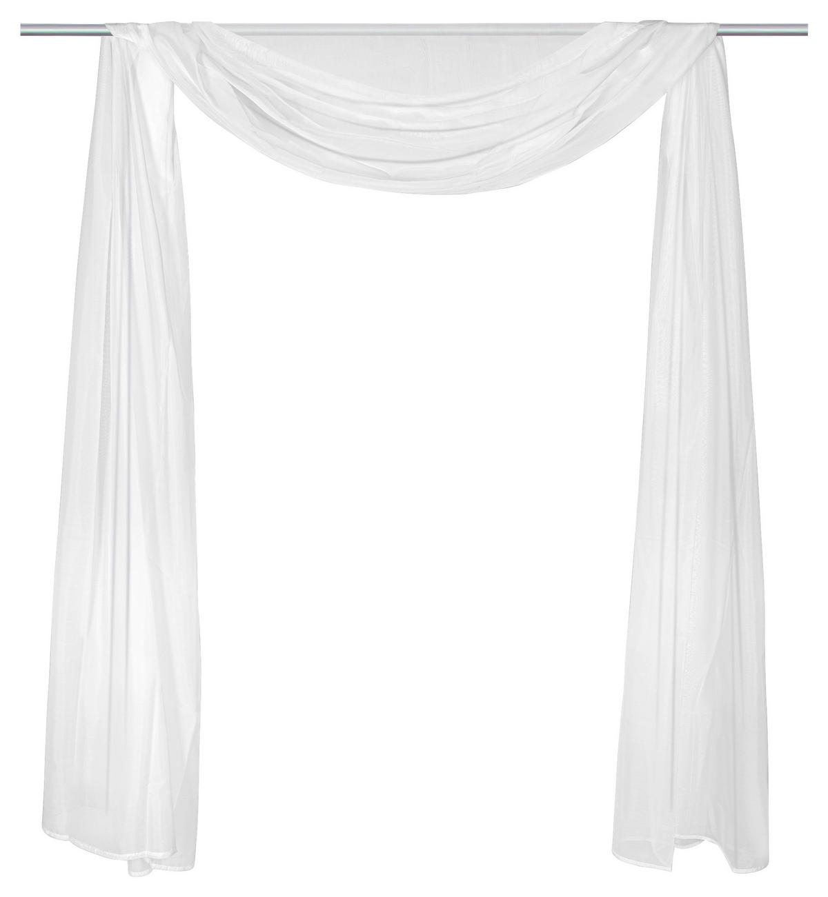 Schlaufenvorhang Nouveau weiß B/L: ca. 145x500 cm Nouveau - weiß (145,00/500,00cm) - POCOline