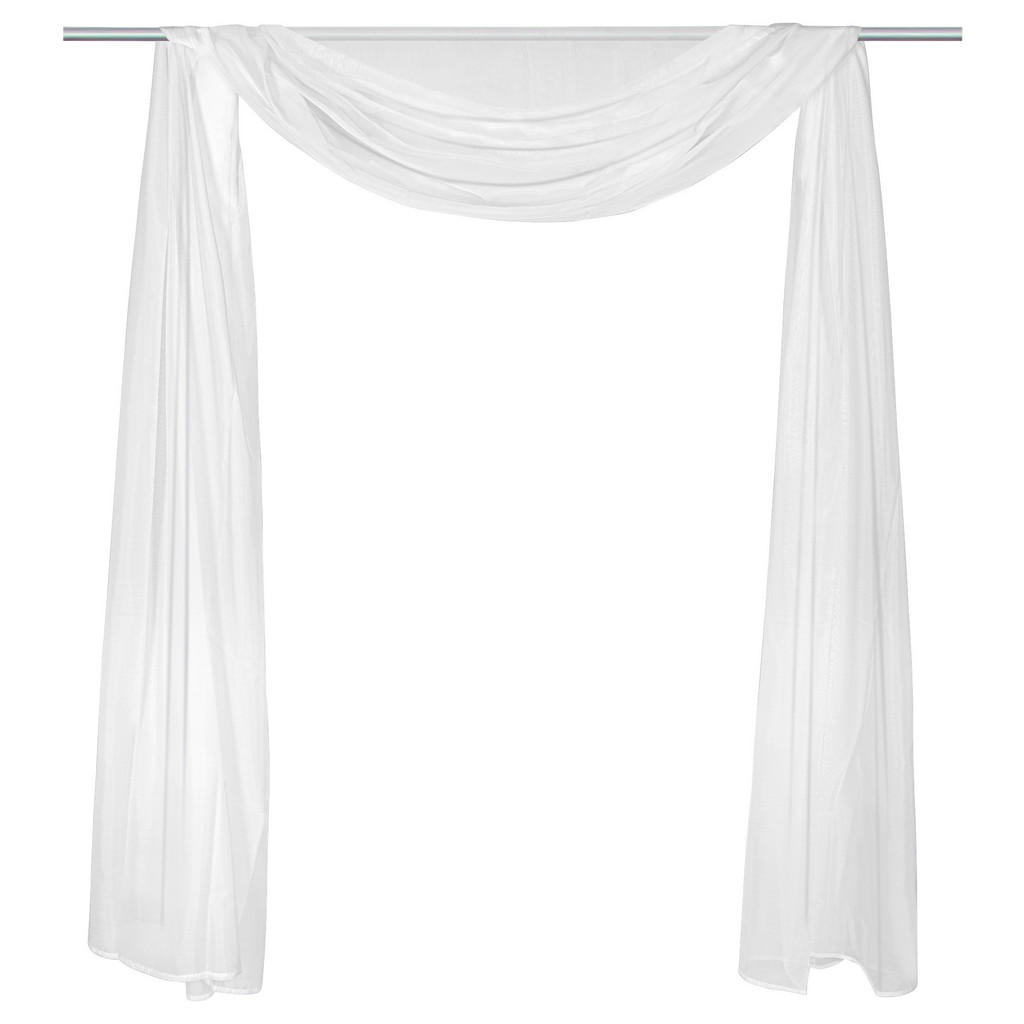 Thumbnail - POCOline Schlaufenvorhang Nouveau weiß B/L: ca. 145x500 cm