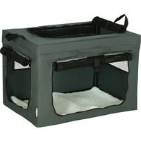 PawHut Hunde-Zubehör grau Edelstahl B/H/L: ca. 42x60x42 cm Hundetasche - grau (42,00/42,00/60,00cm) - PawHut