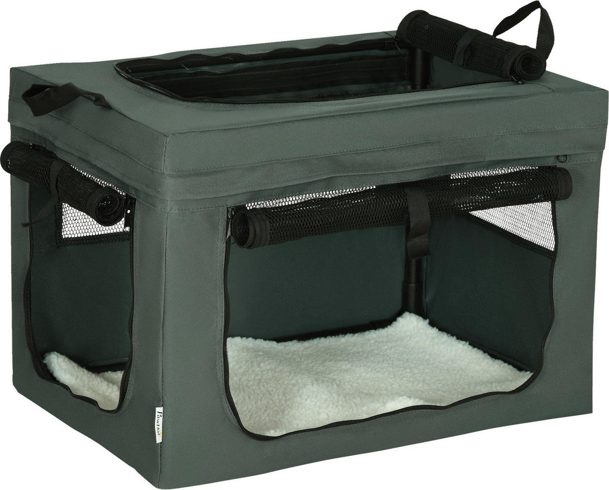 PawHut Hunde-Zubehör grau Edelstahl B/H/L: ca. 42x60x42 cm Hundetasche - grau (42,00/42,00/60,00cm) - PawHut