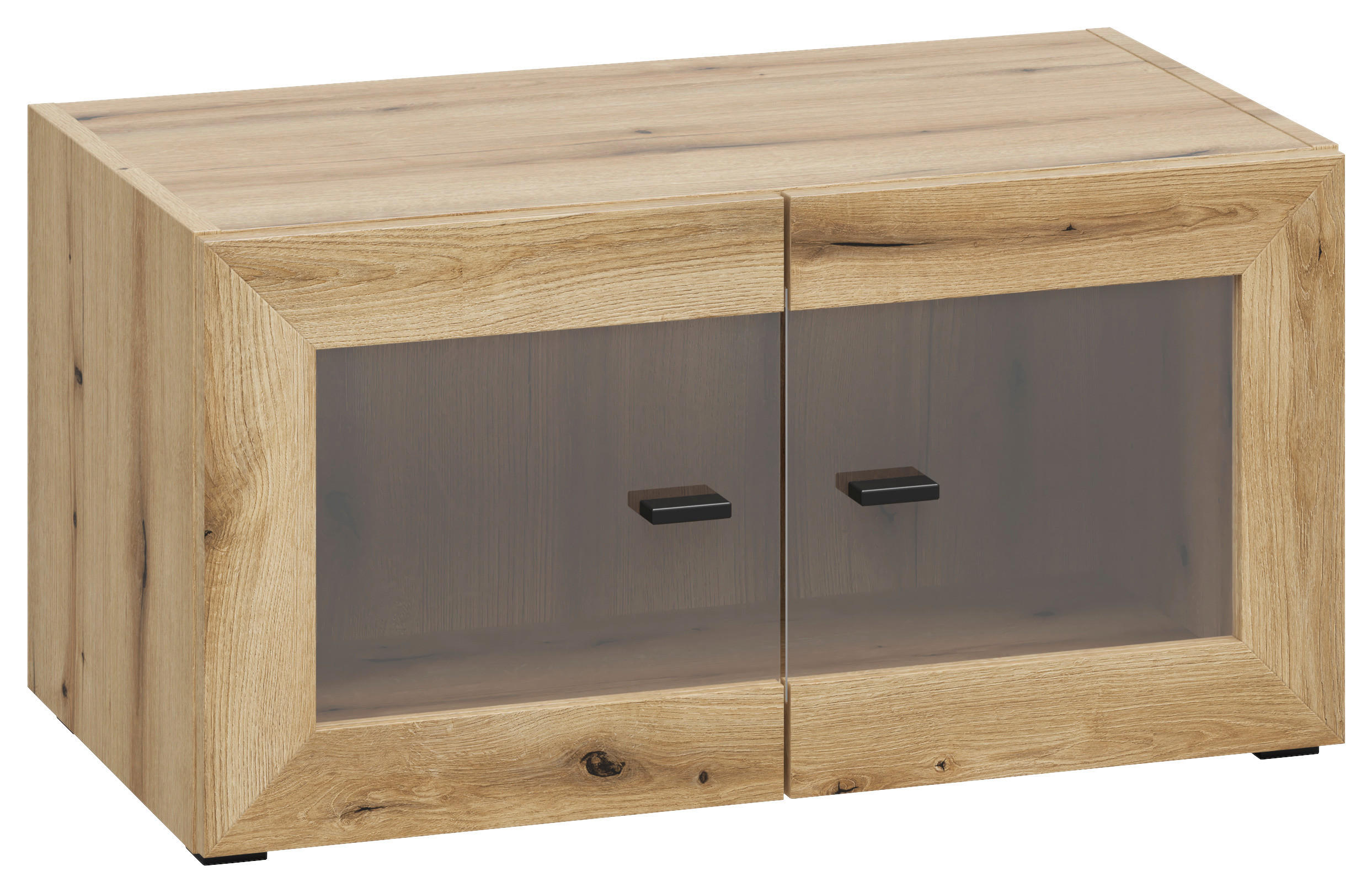 Vitrine System 64 Eiche Evoke Oak Nachbildung B/H/T: ca. 64x32x35 cm System 64 - Eiche (64,00/32,00/35,00cm)