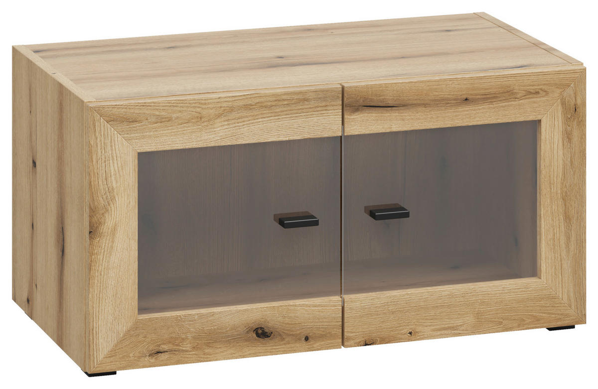 Vitrine System 64 Eiche Evoke Oak Nachbildung B/H/T: ca. 64x32x35 cm System 64 - Eiche (64,00/32,00/35,00cm)