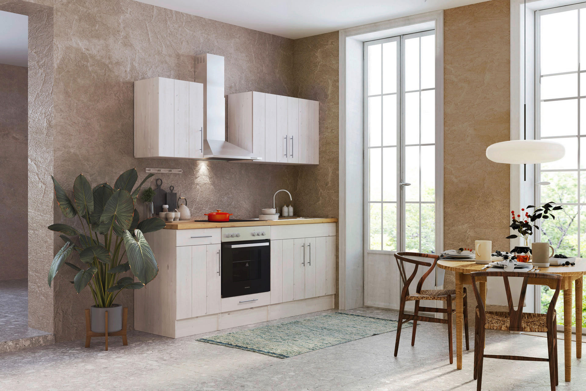 Respekta Küchenblock Premium B/H/T: ca. 210x211x60 cm Premium - (210,00/211,00/60,00cm) - Respekta