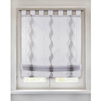 POCOline Bändchenrollo Romina grau B/L: ca. 80x140 cm Romina - grau (80,00/140,00cm) - POCOline