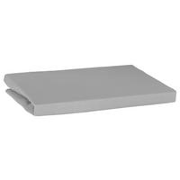 Spannbetttuch Jersey Spannbetttuch-Jersey 150x200cm - silber (150,00/200,00cm) - oh cosy