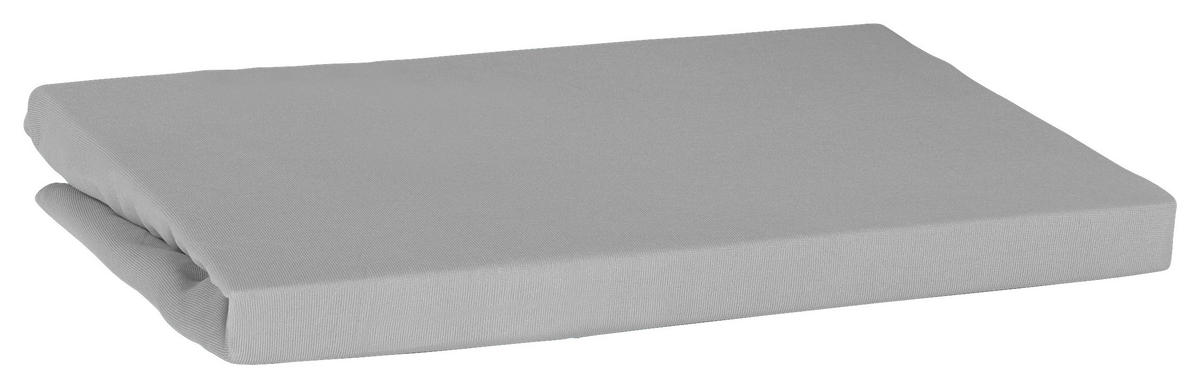 Spannbetttuch Jersey Spannbetttuch-Jersey 150x200cm - silber (150,00/200,00cm) - oh cosy