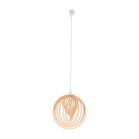 Näve Leuchten Pendelleuchte NV6126827 natur Holz H/L/D: ca. 145x100x40 cm E27 1 Brennstellen Armella - natur (40,00/145,00cm) - Näve Leuchten