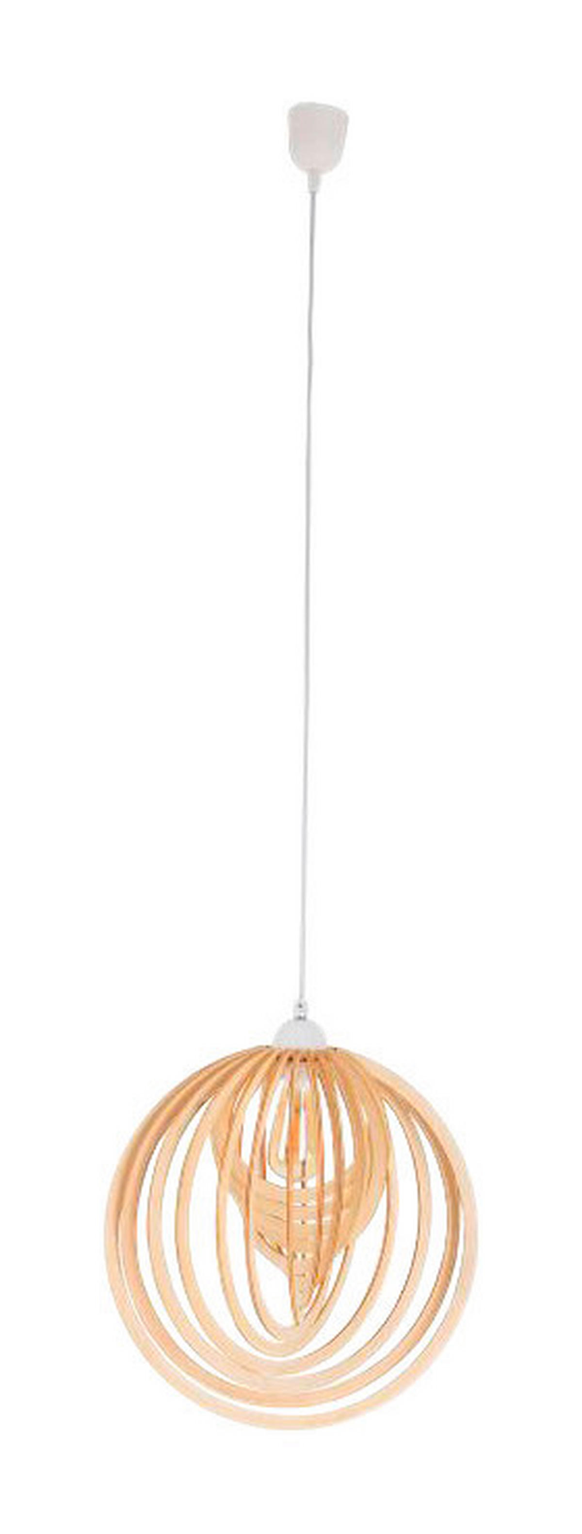 Näve Leuchten Pendelleuchte NV6126827 natur Holz H/L/D: ca. 145x100x40 cm E27 1 Brennstellen Armella - natur (40,00/145,00cm) - Näve Leuchten