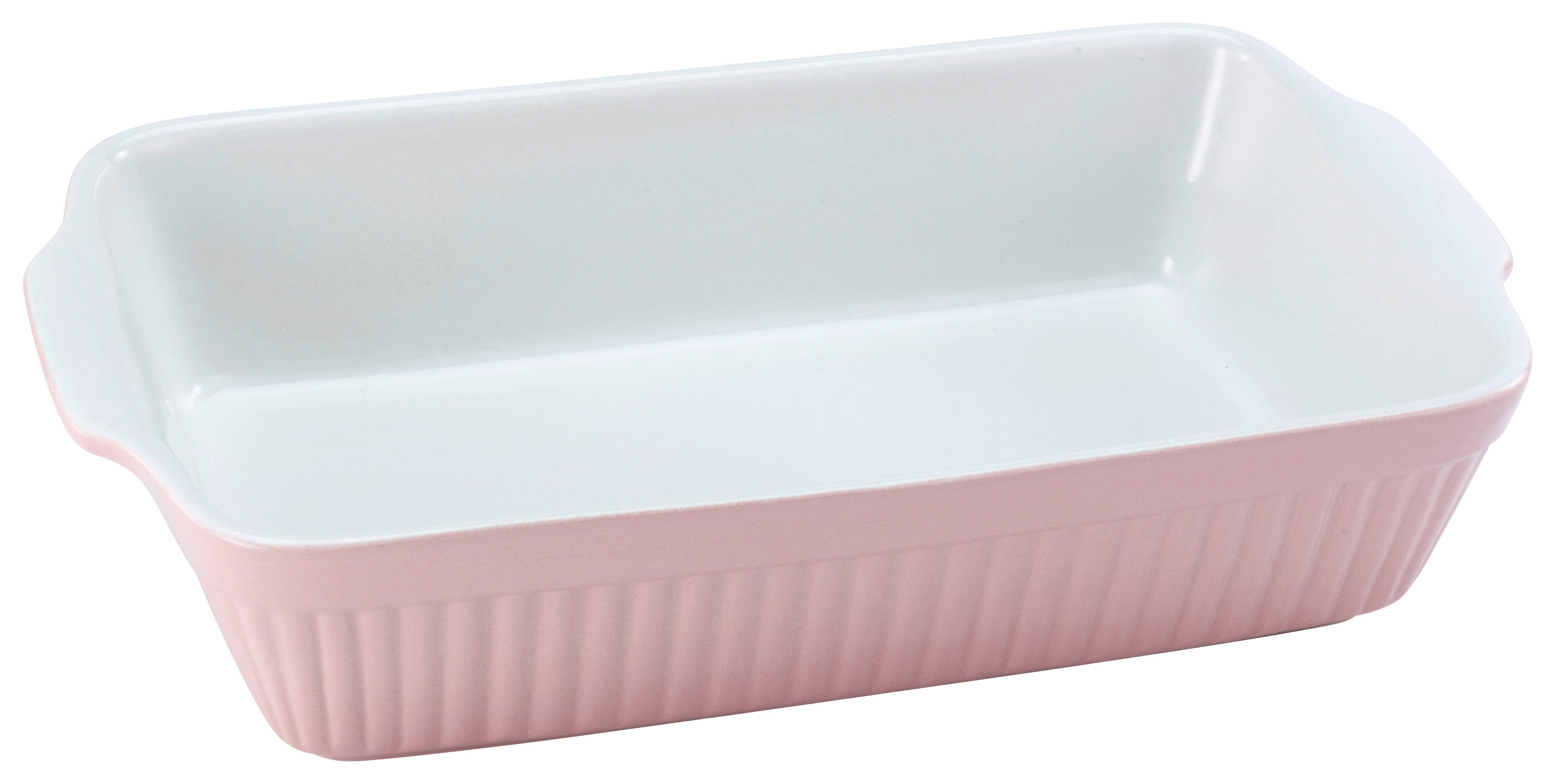 CreaTable Auflaufform Classic PASTELL rosa Steinzeug B/H/L: ca. 20x55x34 cm Classic PASTELL - rosa (34,00/20,00/55,00cm) - CreaTable