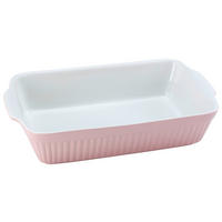 CreaTable Auflaufform Classic PASTELL rosa Steinzeug B/H/L: ca. 20x55x34 cm Classic PASTELL - rosa (34,00/20,00/55,00cm) - CreaTable