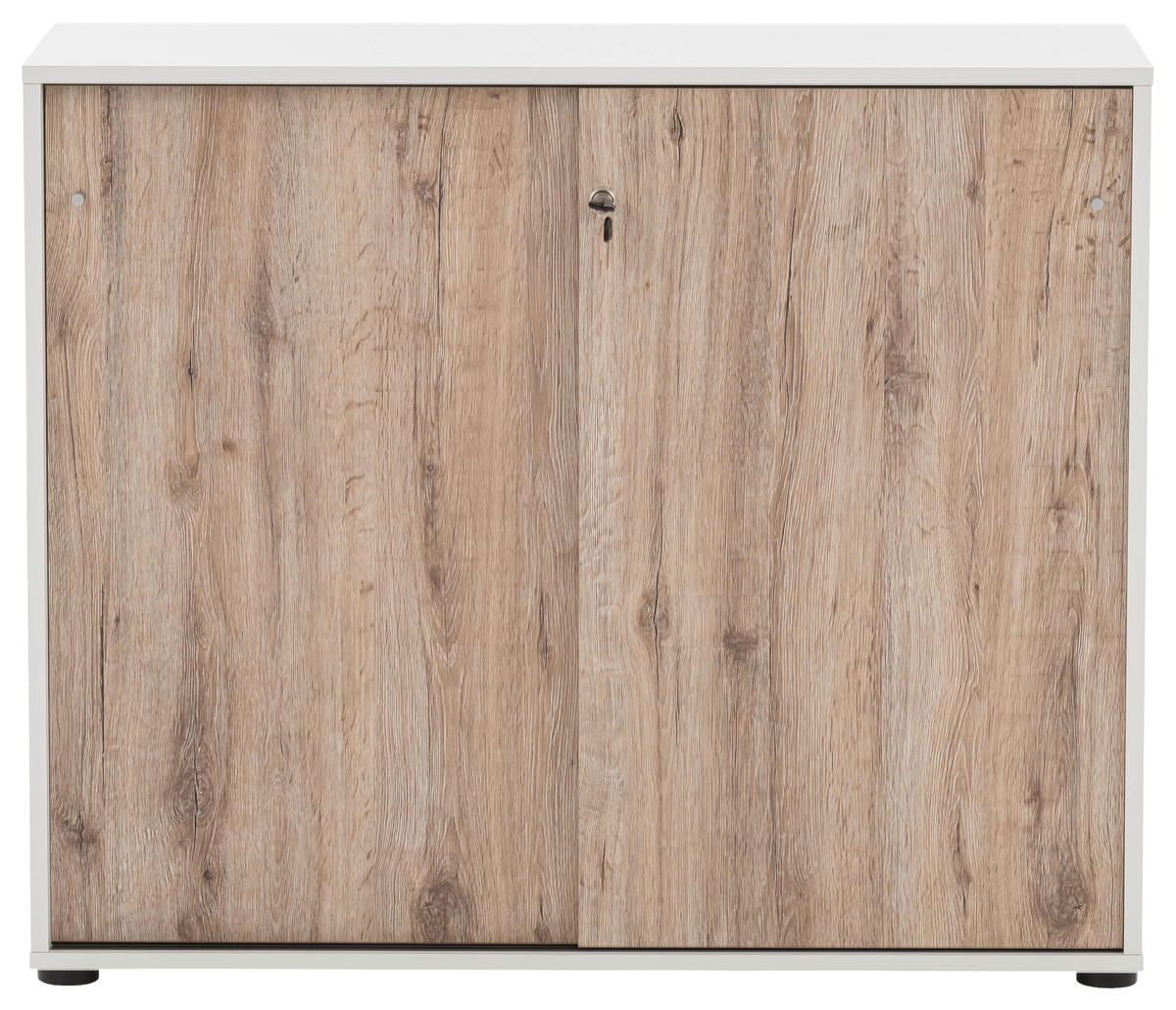 Schiebetürenschrank Serie 400 perlweiß B/H/T: ca. 100,1x83,6x41 cm Serie 400 - perlweiß (100,10/83,60/41,00cm) - Möbelpartner