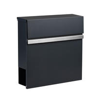 Briefkasten silber B/H/L: ca. 15,5x42x42,5 cm Briefkasten - silber (42,50/15,50/42,00cm)