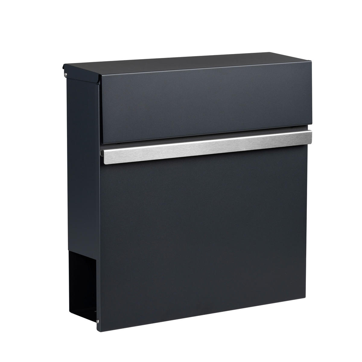 Briefkasten silber B/H/L: ca. 15,5x42x42,5 cm Briefkasten - silber (42,50/15,50/42,00cm)