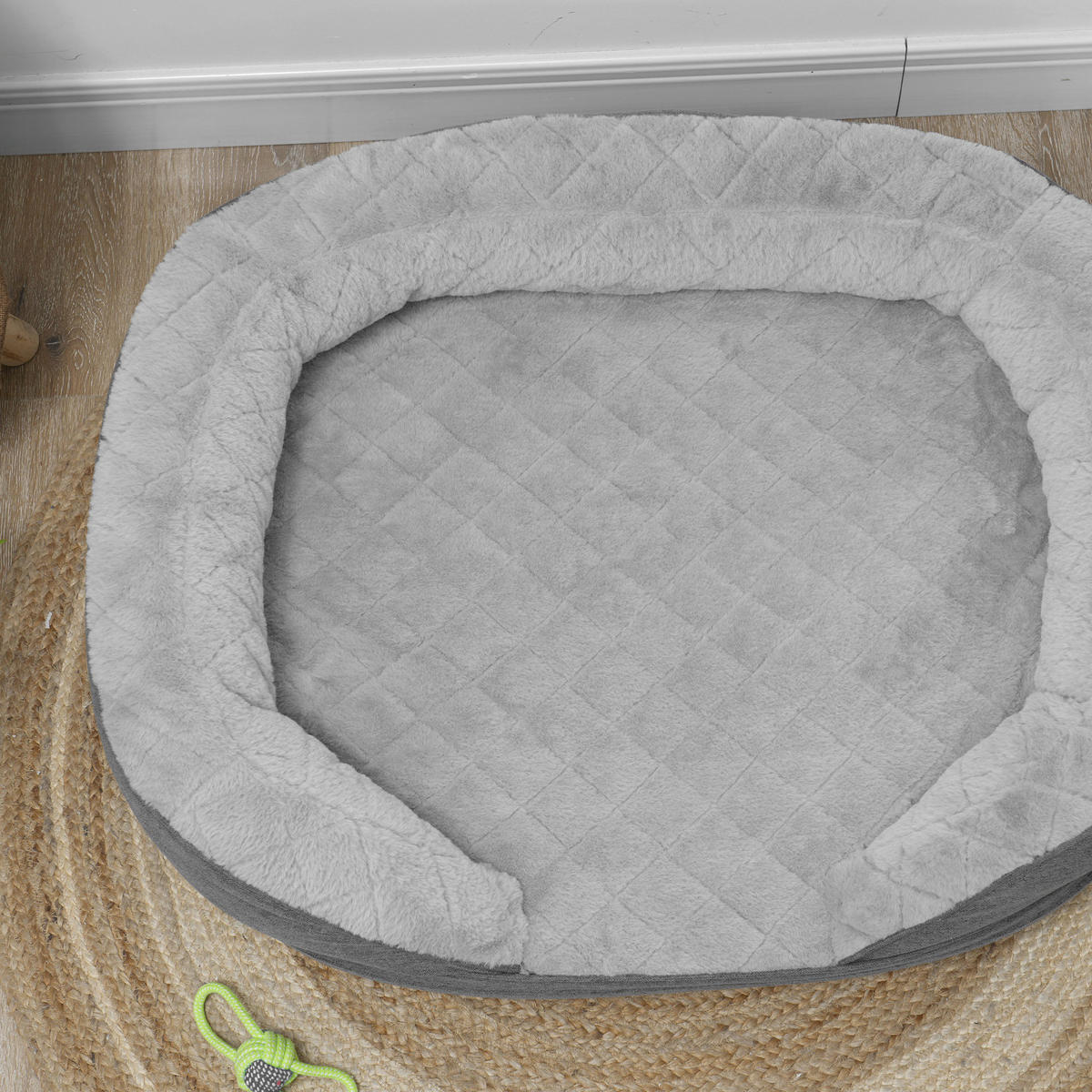 PawHut Hundesofa grau Polyester B/H/L: ca. 78x25x90 cm Hundesofa - grau (90,00/78,00/25,00cm) - PawHut
