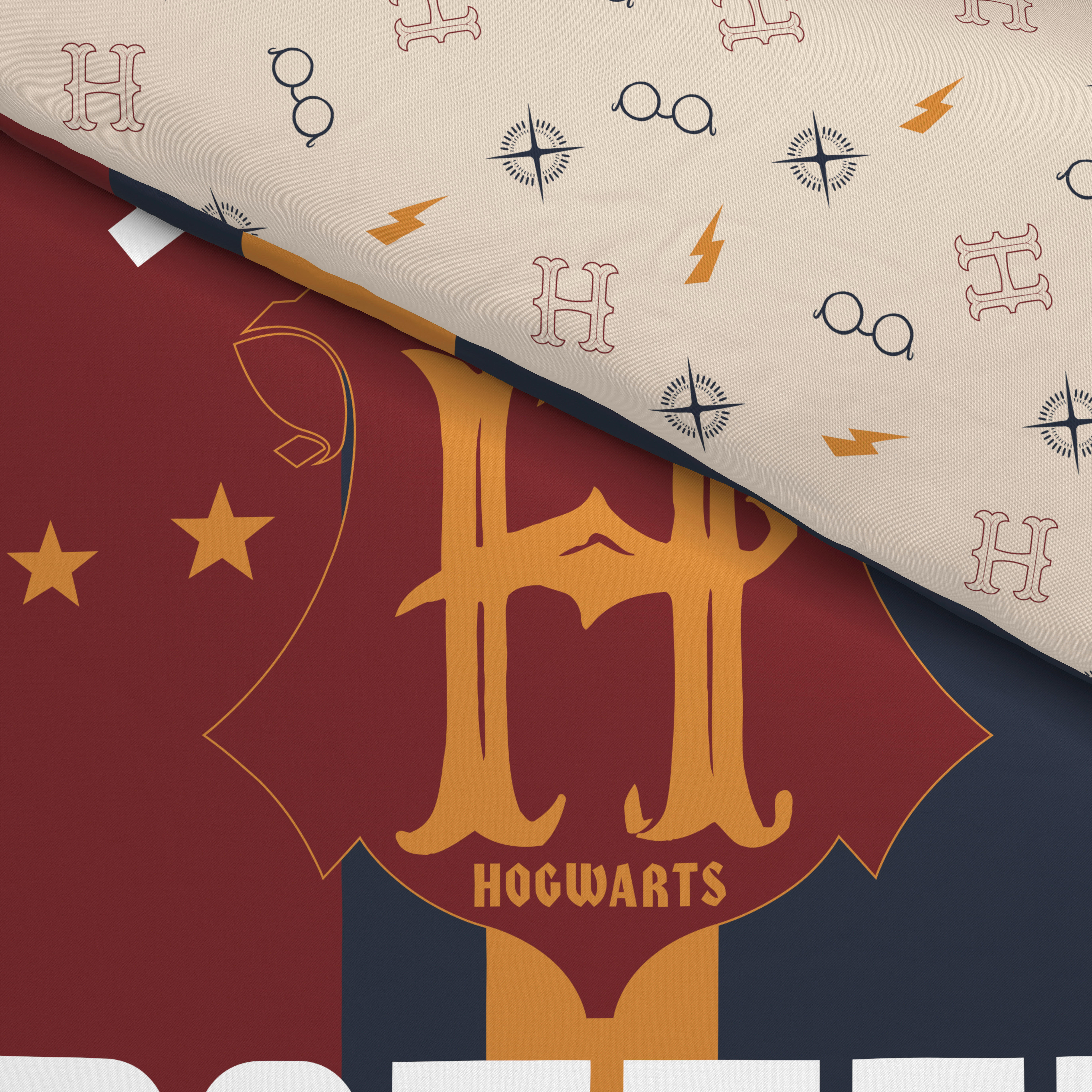 Baumwoll Bettwäsche Bettwäsche_Microfaser_Harry_Potter - grau (135,00/200,00cm) - Harry Potter
