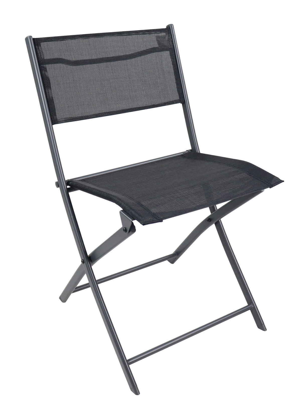 VCM Gartenstuhl 2er Set Sumila schwarz Textilene B/H/L: ca. 45x79x46 cm Sumila - schwarz (46,00/45,00/79,00cm) - VCM