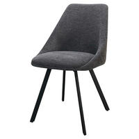 Stuhl JASPER 2er-Set. anthrazit Webstoff B/H/T: ca. 55x83x59 cm JASPER 2er-Set. - schwarz/anthrazit (55,00/83,00/59,00cm) - byLIVING