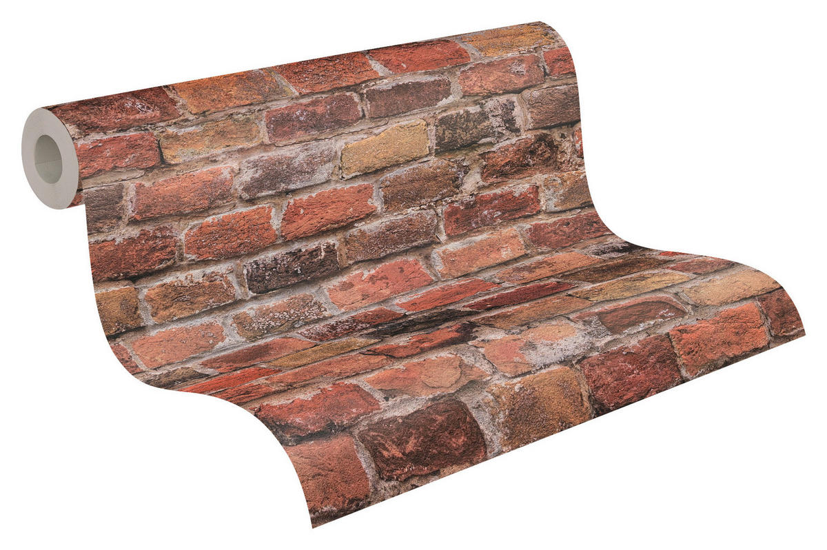 A.S.Creation Vliestapete orange braun B/H/D: ca. 53x1005x8,6 cm Vliestapete - braun/orange (8,60/1005,00cm) - A.S.Creation