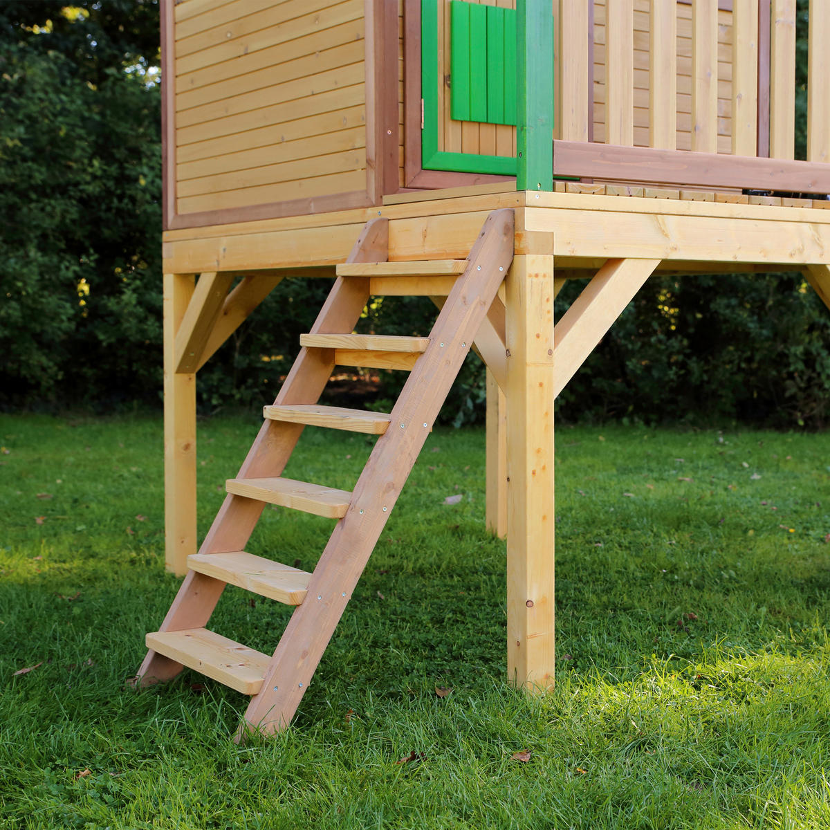 AXI Spielhaus Laura grün B/H/L: ca. 318x272x191 cm Laura - braun/grün (191,00/318,00/272,00cm) - AXI