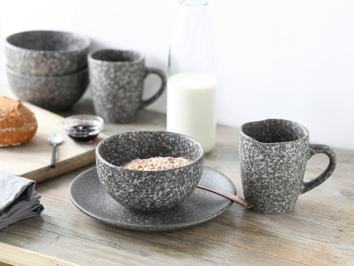 CreaTable Kombiservice GRANIT granit Steinzeug 16 tlg. GRANIT - granit - CreaTable
