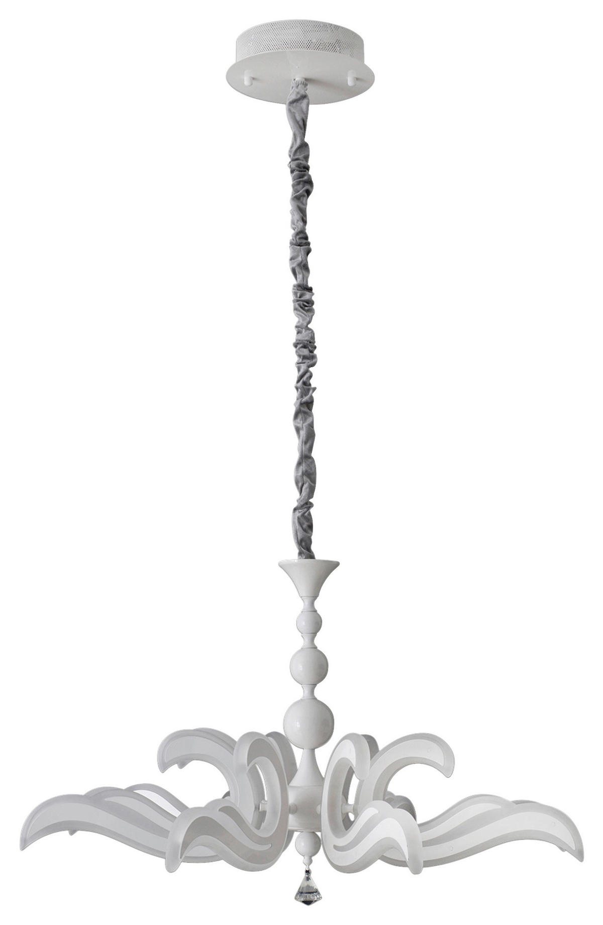 Näve Leuchten Pendelleuchte 6081323 weiß Metall Kunststoff B/H/T: ca. 66x120x66 cm null 1 Brennstellen Ludwig - weiß (66,00/120,00/66,00cm) - Näve Leuchten