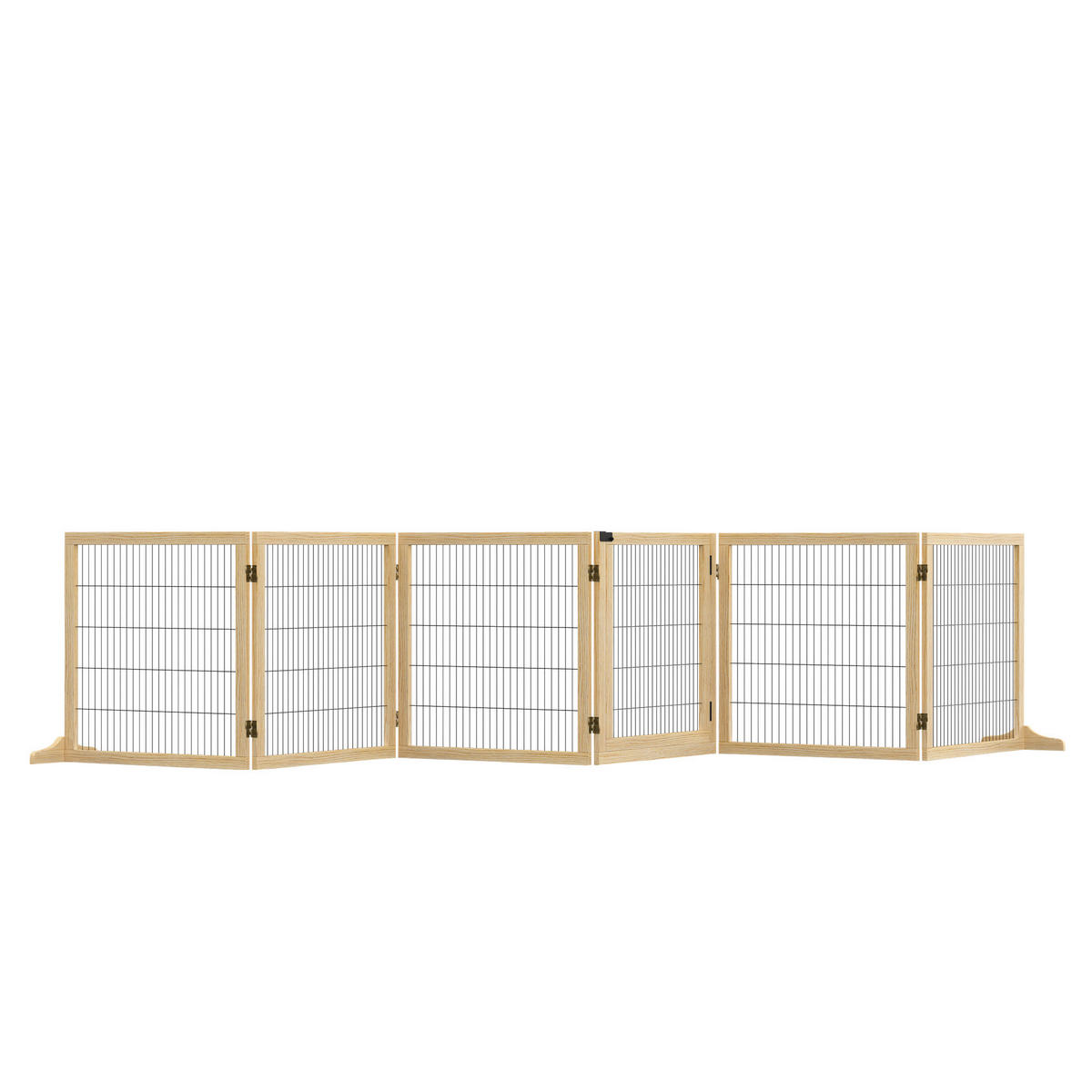 PawHut Schutzgitter natur Polypropylen B/H/L: ca. 36x432x70 cm Türschutzgitter - natur (70,00/36,00/432,00cm) - PawHut