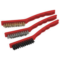 Meister Drahtbürste L: ca. 22,5 cm 3 tlg. Drahtbürsten_3tlg. - (22,50cm) - Meister
