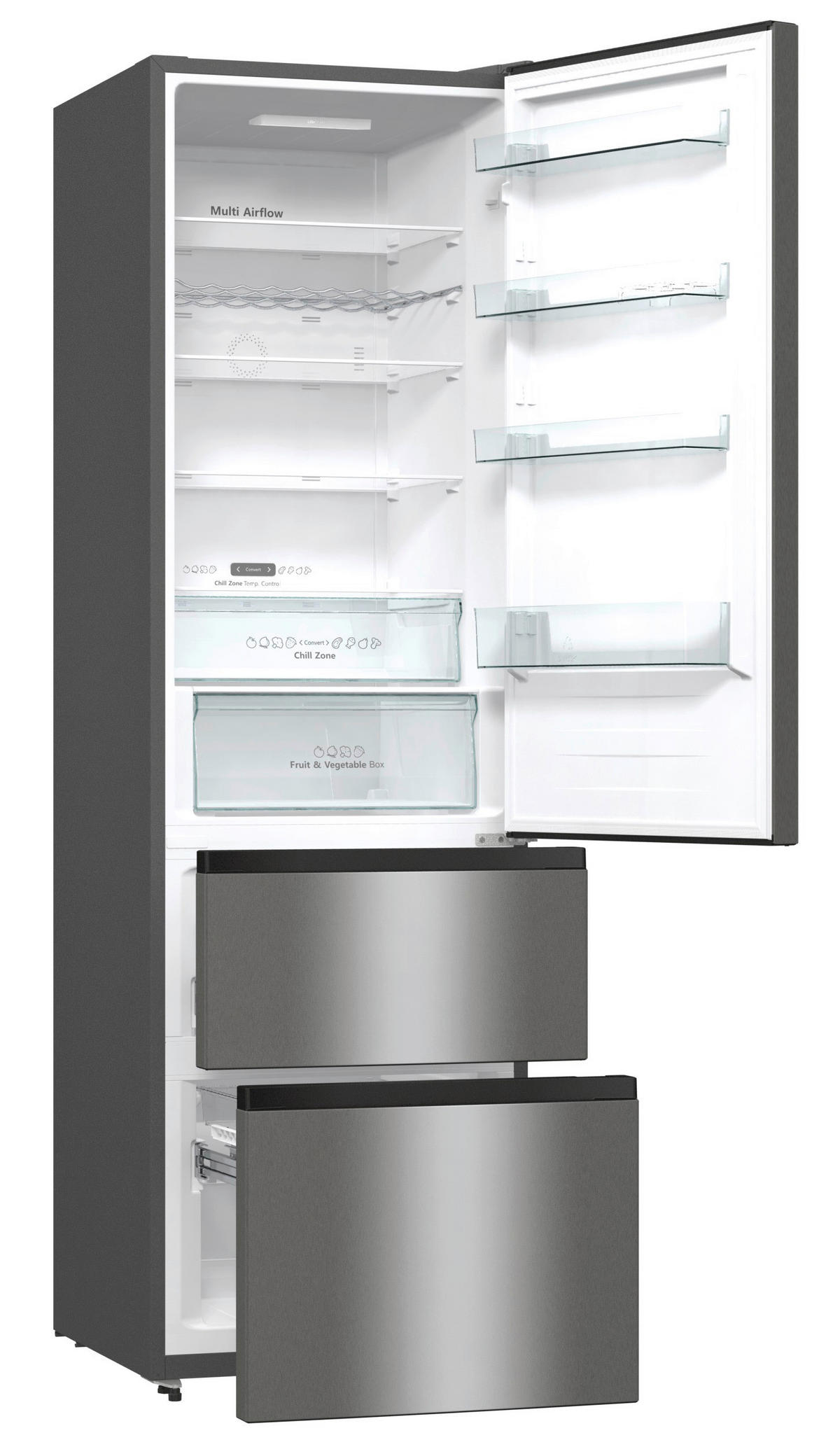 Hisense Kühl-/Gefrierkombination RM469N4ACD Silbergrau Kühl-Gefrierkombi RM469N4ACD - Silbergrau - Hisense