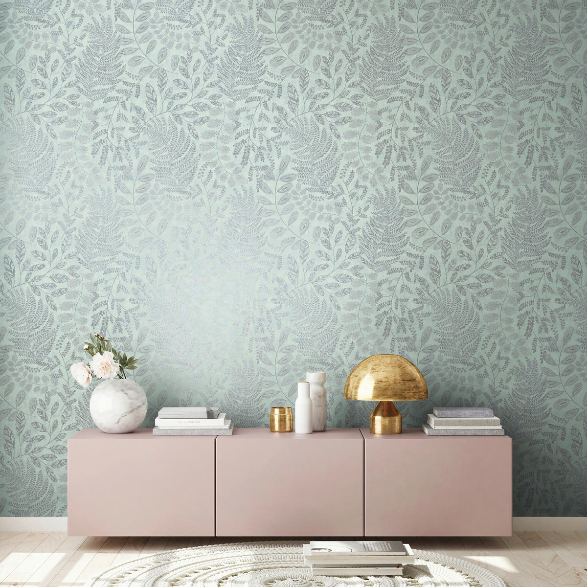 A.S.Création Vliestapete silber blau B/H/D: ca. 53x1005x8,3 cm Vliestapete - blau/silber (8,30/1005,00cm) - A.S.Creation