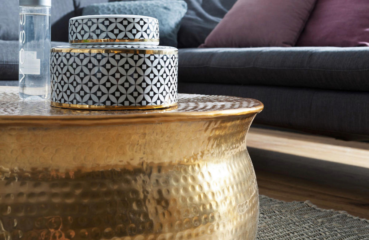 Couchtisch gold B/H/T: ca. 0x31x0 cm Couchtisch - gold (0,00/31,00/0,00cm) - Wohnling