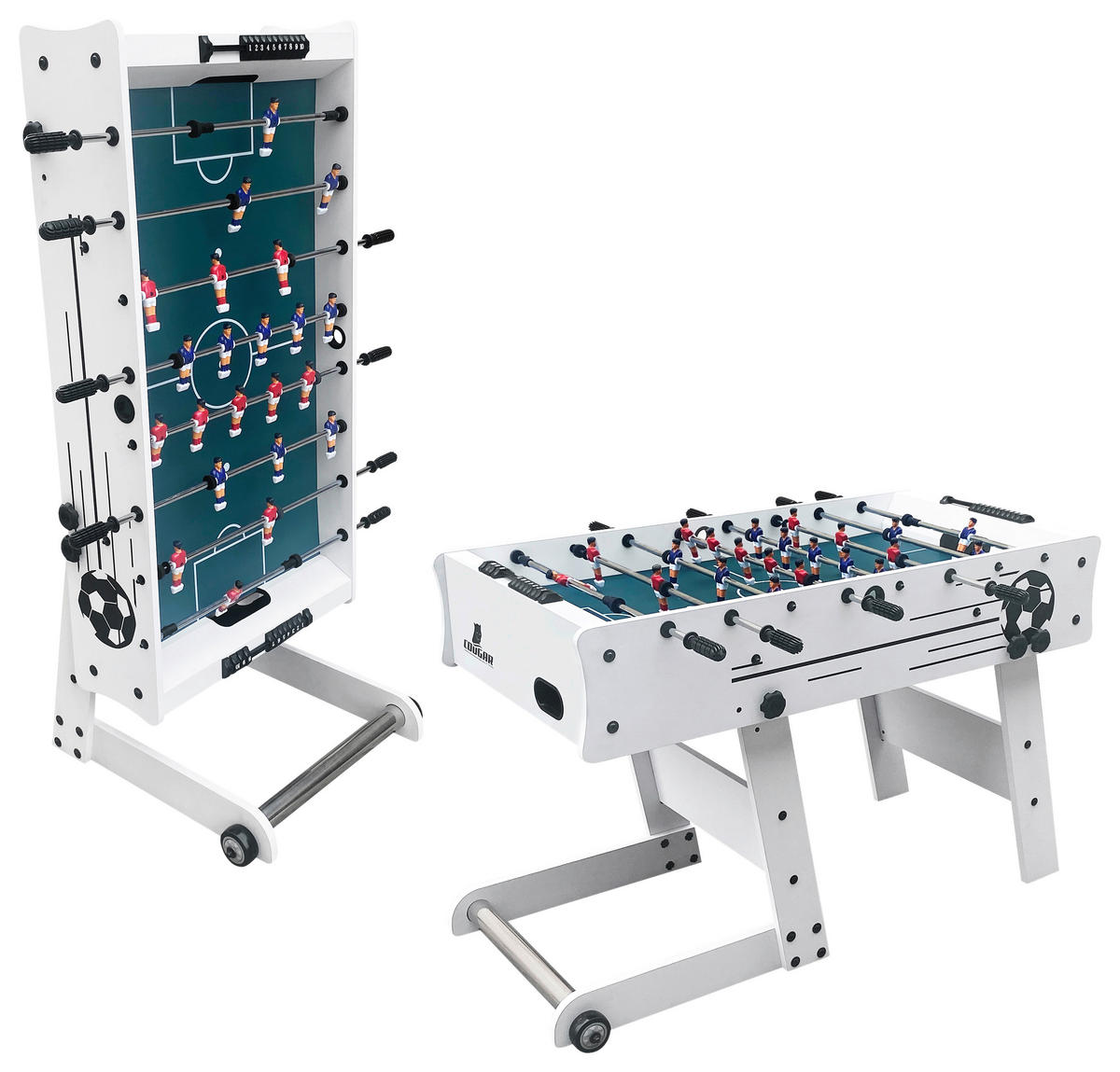 Cougar Kickertisch Scorpion Kick TS B/H/L: ca. 61x80x122 cm Scorpion Kick TS - weiß (122,00/61,00/80,00cm) - Cougar