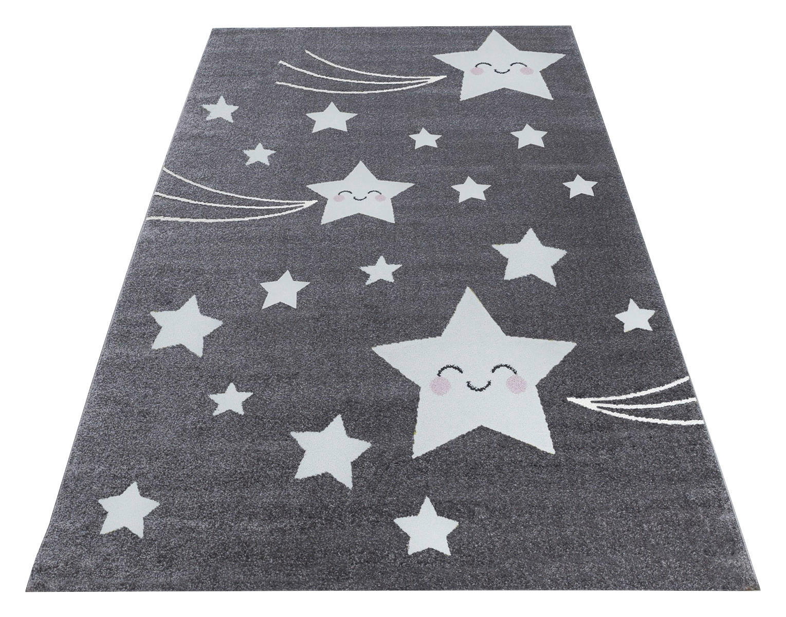 Ayyildiz Teppich KIDS grau B/L: ca. 200x290 cm KIDS - grau (200,00/290,00cm) - Ayyildiz