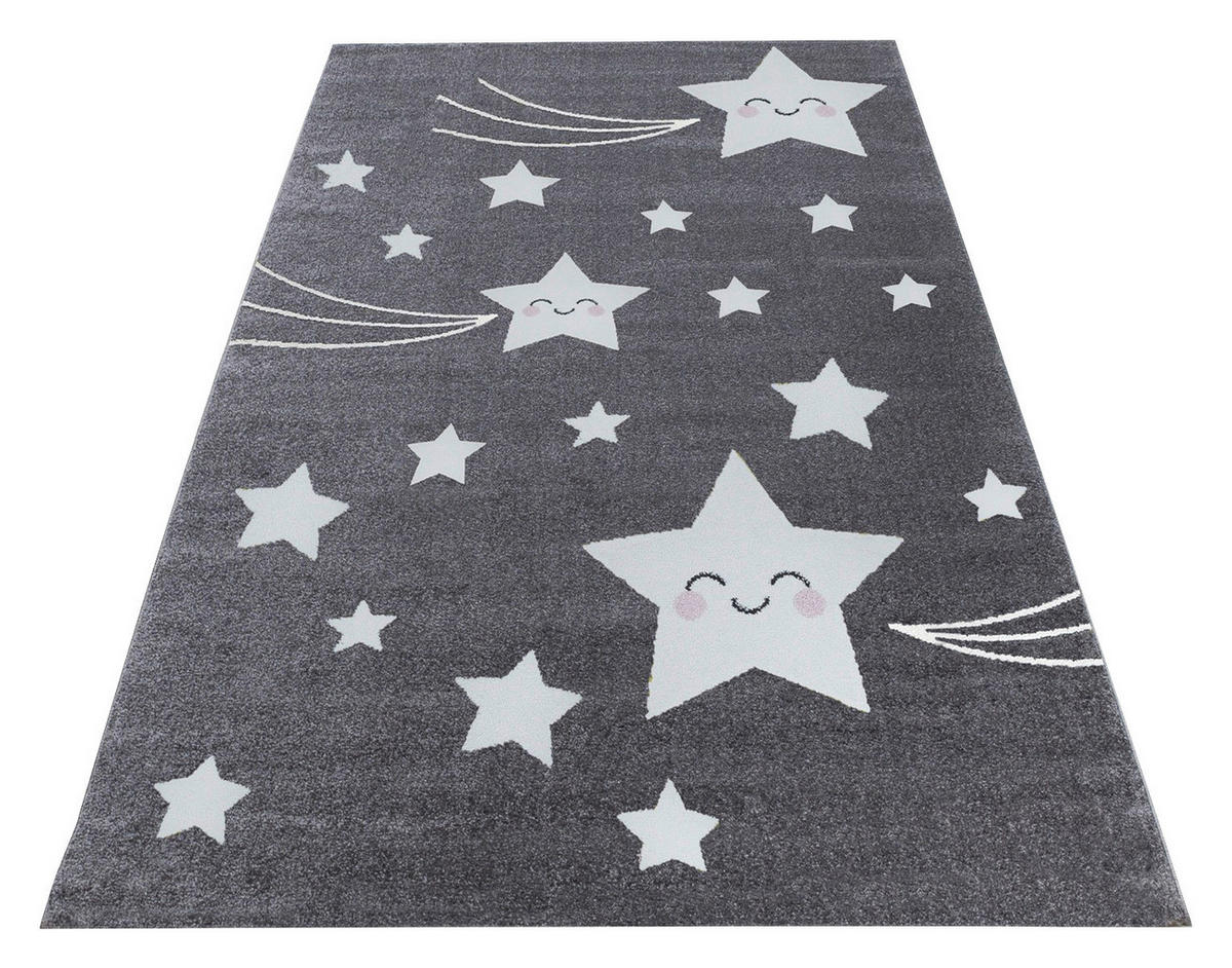 Ayyildiz Teppich KIDS grau B/L: ca. 200x290 cm KIDS - grau (200,00/290,00cm) - Ayyildiz