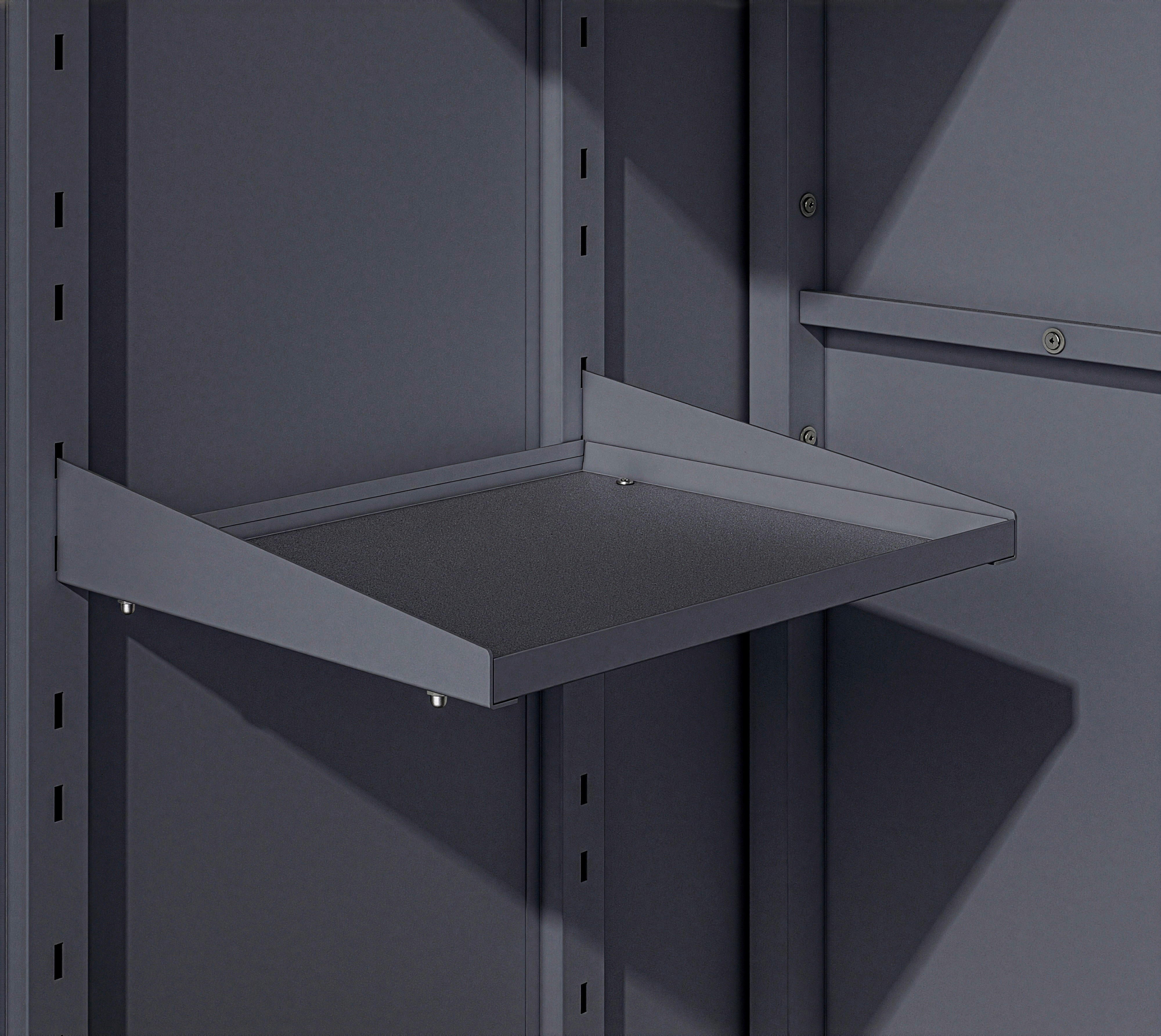 Thumbnail - Westmann Gartenschrank Capsa anthrazit Stahl B/H/L: ca. 90x187x65 cm