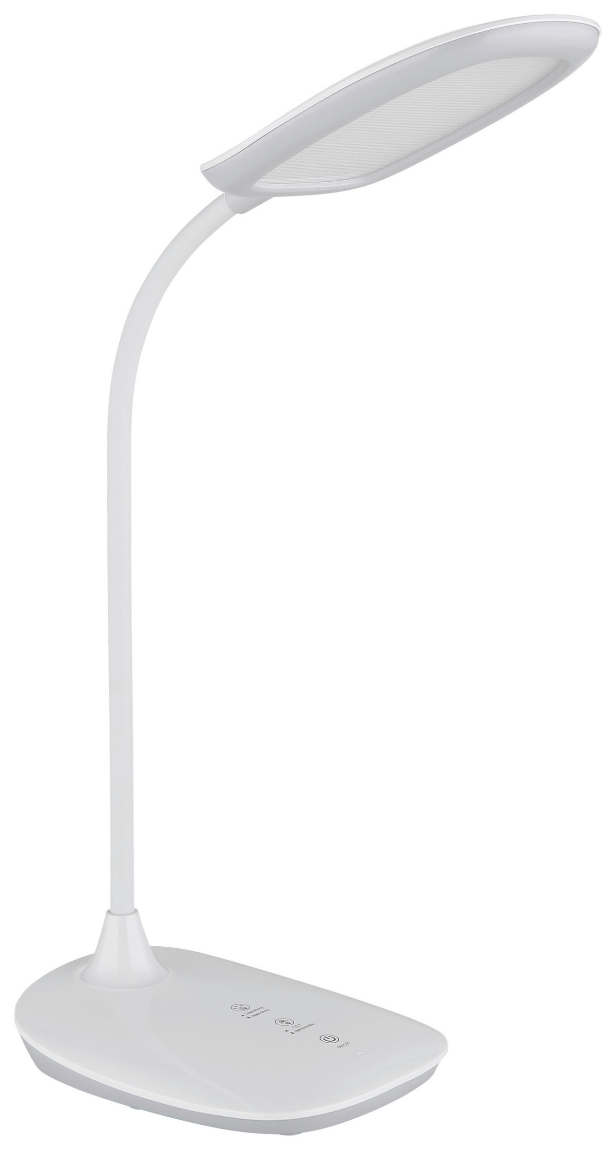 GLOBO LED-Tischleuchte weiß Silikon Kunststoff B/H/T: ca. 13,6x40x28 cm BOTAL - weiß (13,60/40,00/28,00cm) - GLOBO