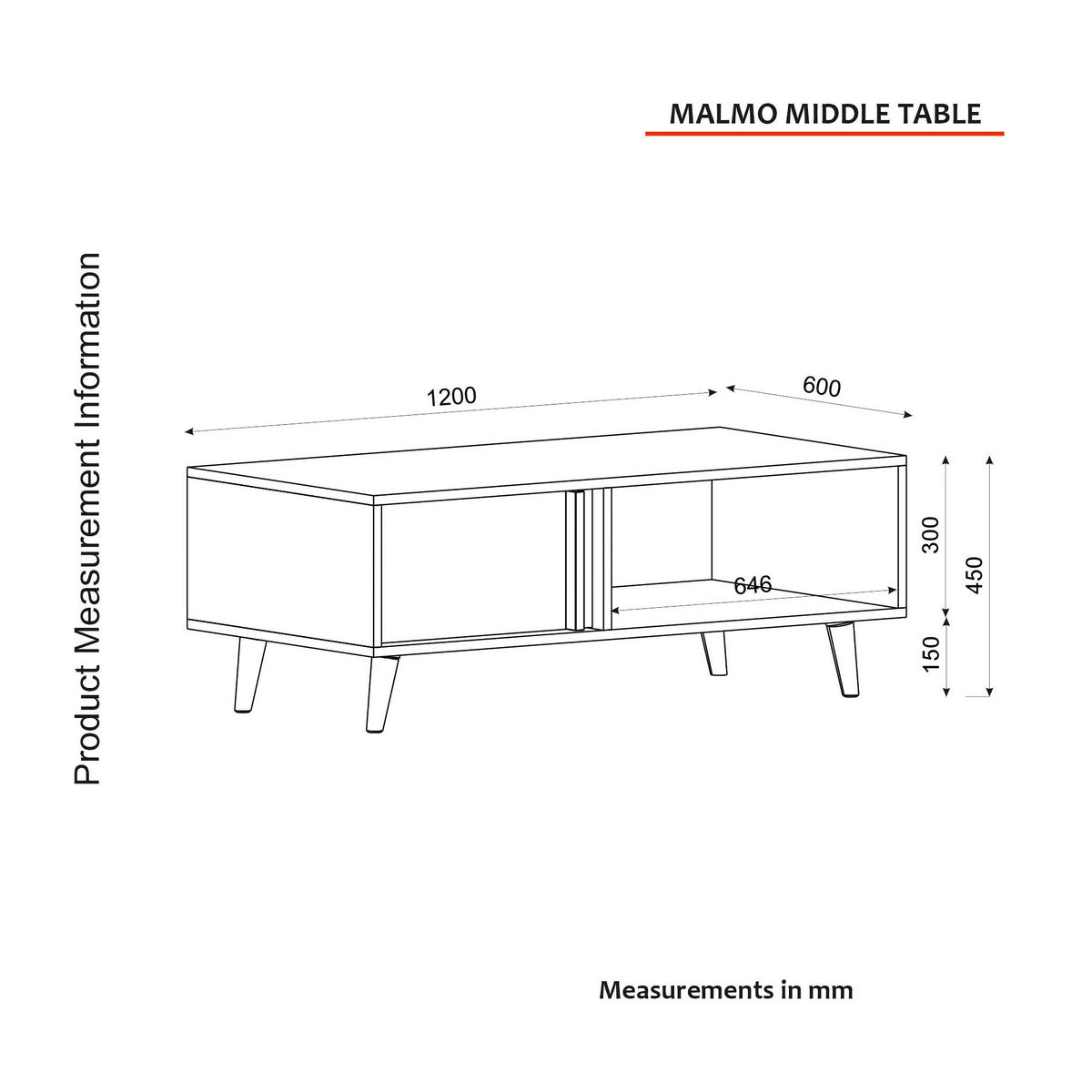 Couchtisch Malmo Saphir anthrazit B/H/T: ca. 120x45x60 cm Malmo - Saphir/anthrazit (120,00/45,00/60,00cm) - moebel17