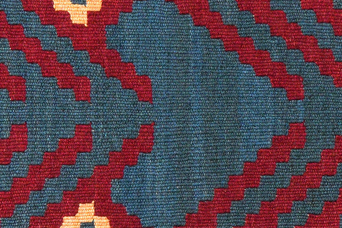 PersaTepp Teppich Kelim Gashgai blau B/H/L: ca. 62x1x91 cm Kelim Gashgai - blau (91,00/62,00/1,00cm) - PersaTepp