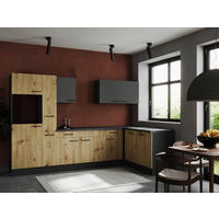 Winkelküche Oliver B/H/T: ca. 310x205x172 cm Oliver - granit/grau (310,00/205,00/172,00cm) - Respekta