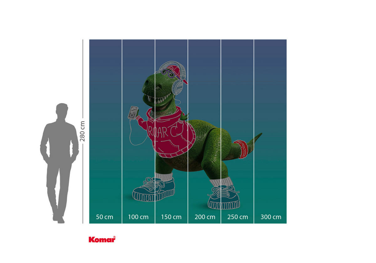 Komar Fototapete Toy Story Roar IADX6-030 B/H: ca. 300x280 cm Toy Story Roar IADX6-030 - (300,00/280,00cm) - Komar