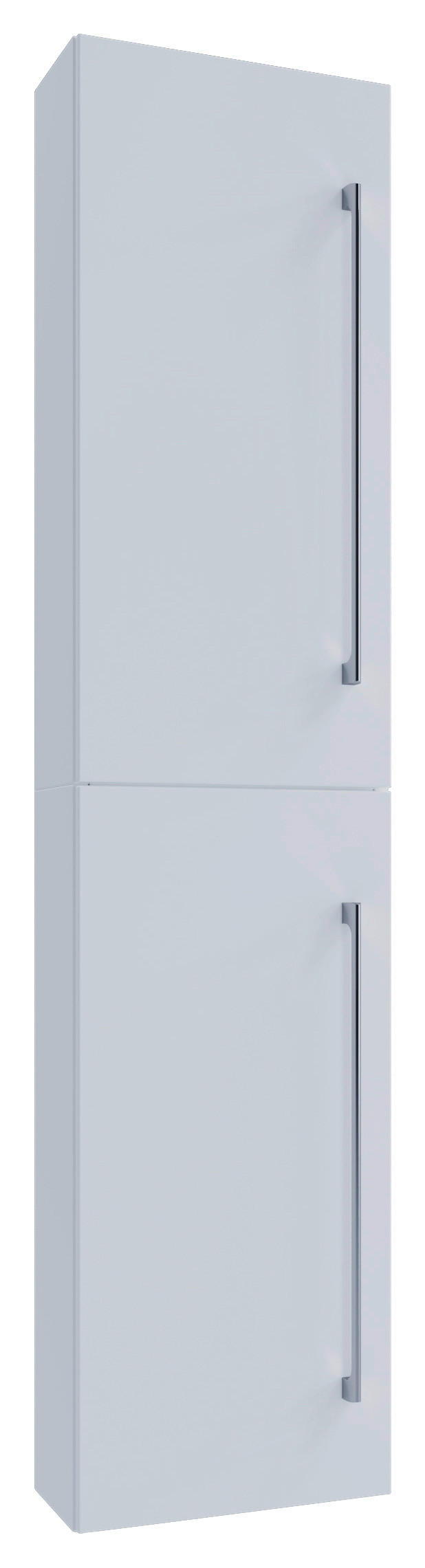 Hochschrank Badinos weiß Alu Optik B/H/T: ca. 33x150x22 cm Badinos - weiß/Alu (33,00/150,00/22,00cm) - VCM Möbel