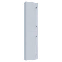 Hochschrank Badinos weiß Alu Optik B/H/T: ca. 33x150x22 cm Badinos - weiß/Alu (33,00/150,00/22,00cm) - VCM Möbel