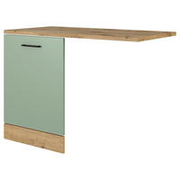Flex-Well Geschirrspüler- Frontset Cara grün B/H/T: ca. 110x85x60 cm Cara - Eiche/schwarz (110,00/85,00/60,00cm) - Flex-Well