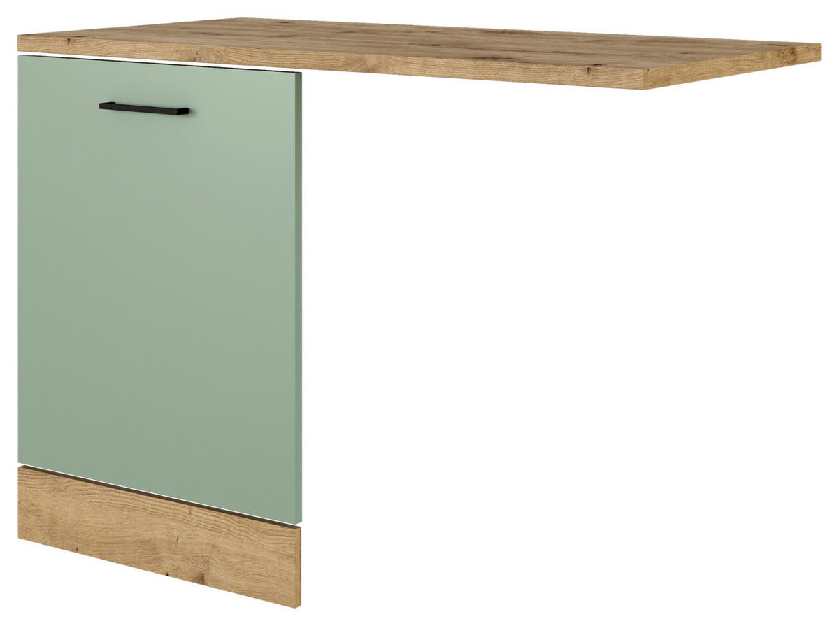 Flex-Well Geschirrspüler- Frontset Cara grün B/H/T: ca. 110x85x60 cm Cara - Eiche/schwarz (110,00/85,00/60,00cm) - Flex-Well