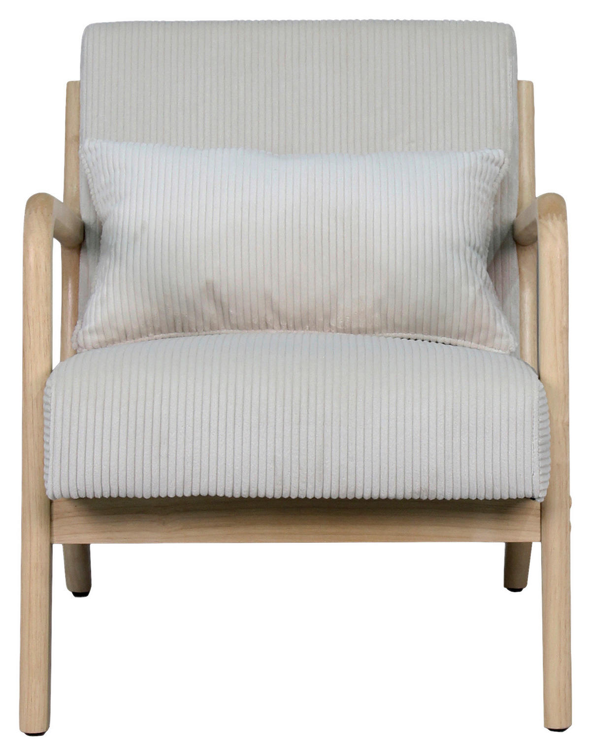 Sessel NOHR natur weiß B/H/T: ca. 65,2x80,6x76 cm NOHR - weiß/natur (65,20/80,60/76,00cm) - byLIVING