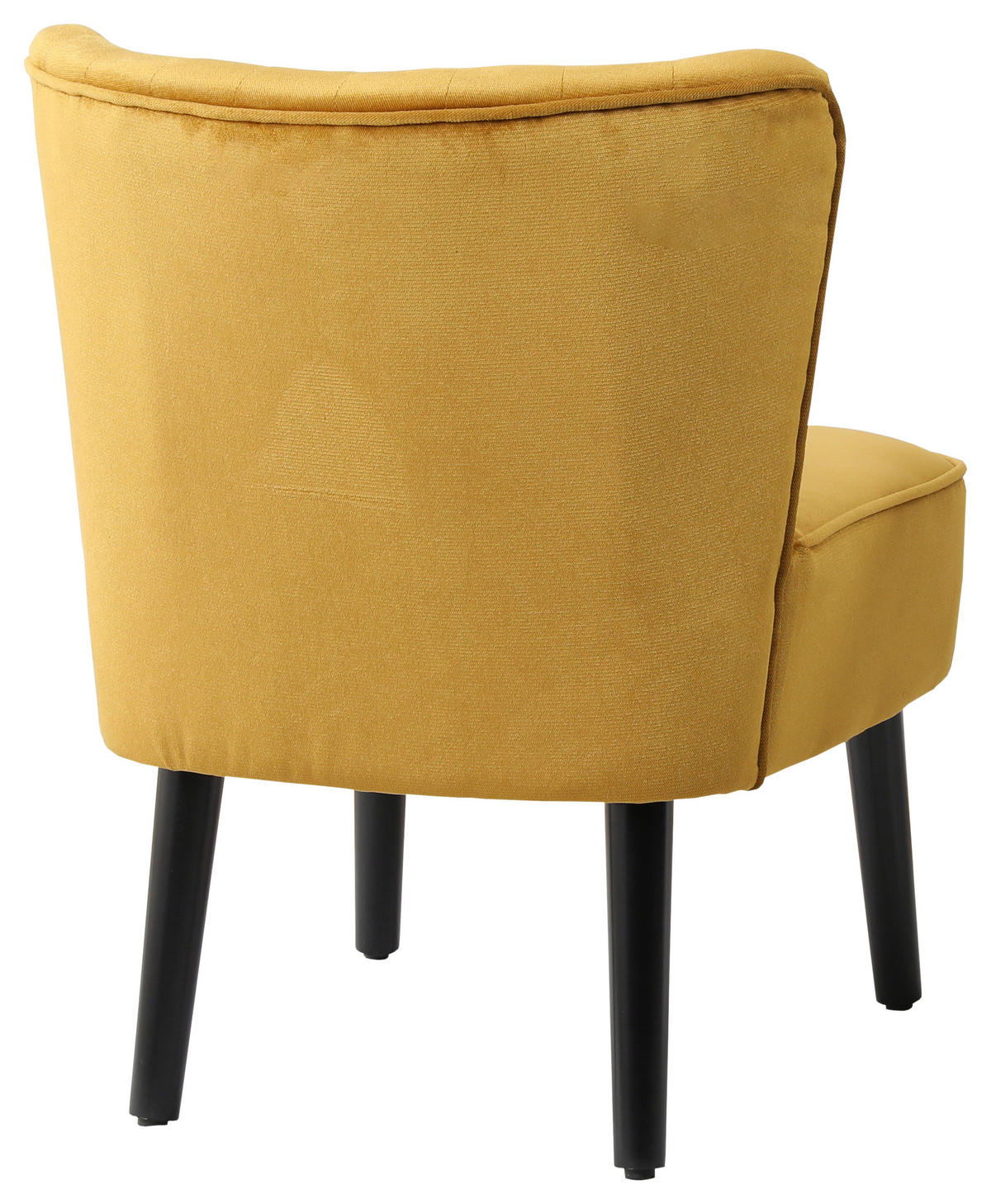 Sessel Emily gold Microfaser B/H/T: ca. 57x76x72 cm Emily - gold/schwarz (57,00/76,00/72,00cm)