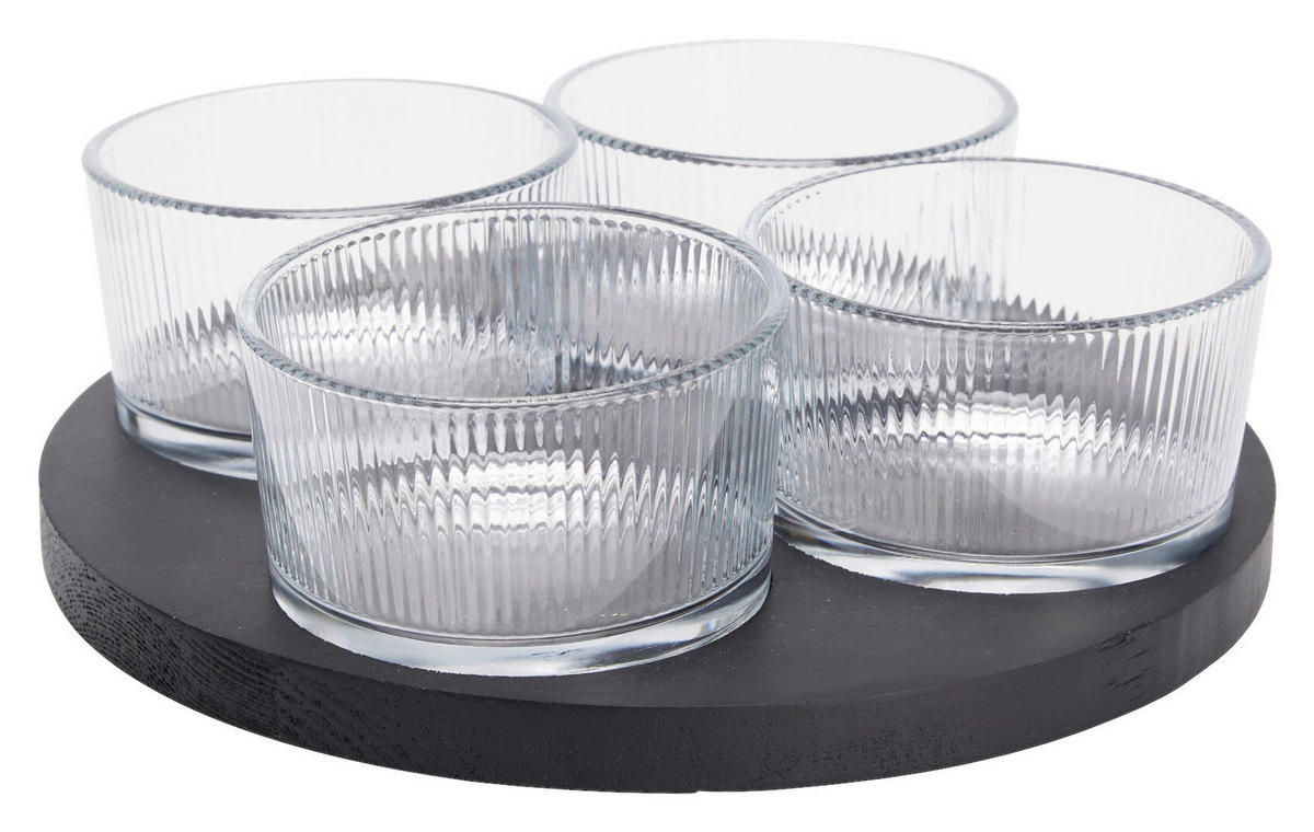 Servierset 5tlg. transparent Glas Servierset_5tlg. - transparent