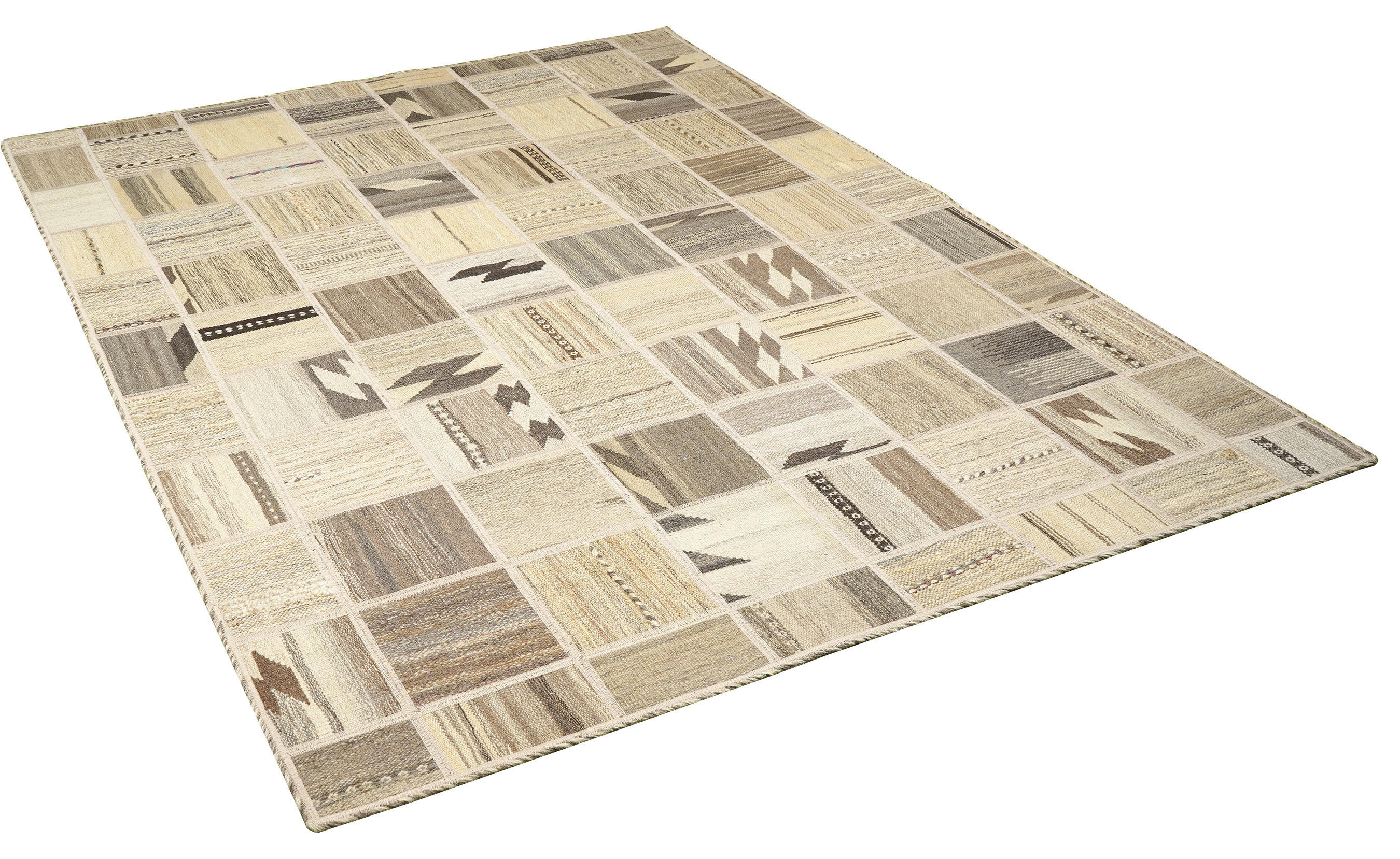 PersaTepp Teppich Kelim Tekkehdouz beige B/H/L: ca. 150x1x200 cm Kelim Tekkehdouz - beige (200,00/150,00/1,00cm) - PersaTepp