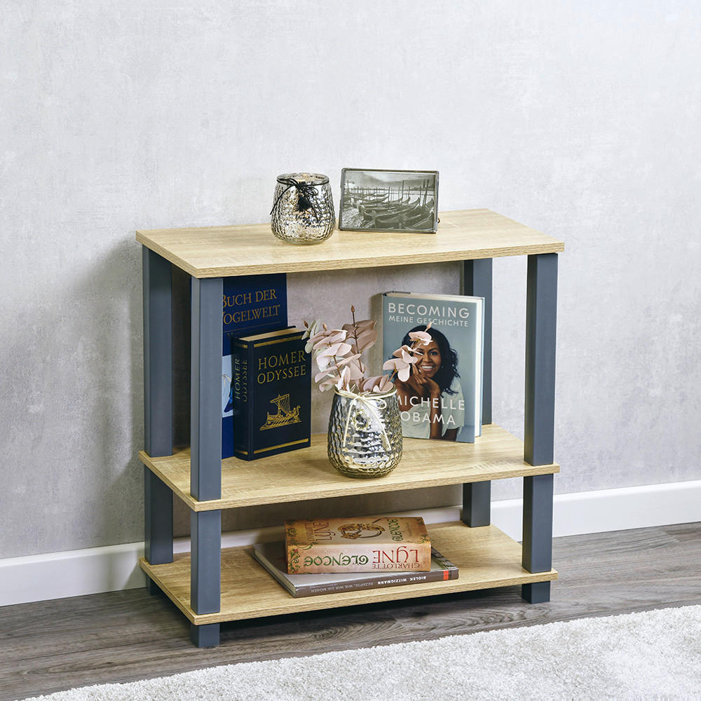 Kesper Regal grau Spanplatte B/H/L: ca. 29,5x58,5x60 cm Regal - grau (60,00/29,50/58,50cm) - Kesper